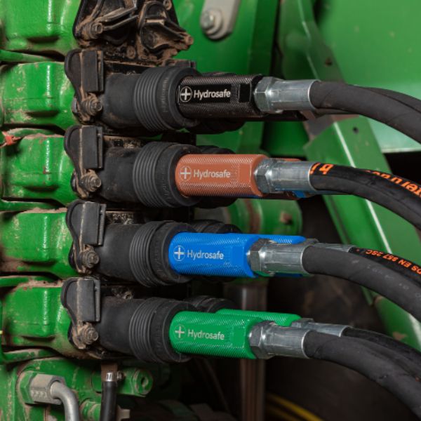 Farvede håndtag og tilbehør i landbruget Farvede håndtag til hydraulikslanger i landbruget